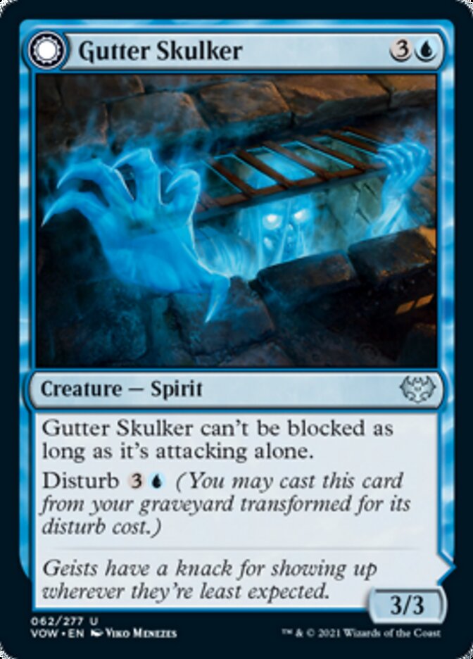 Gutter Skulker // Gutter Shortcut (062) Foil - Innistrad: Crimson Vow