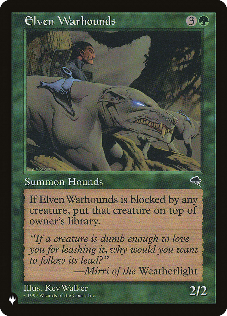 Elven Warhounds (Retro) (TMP-225) - The List