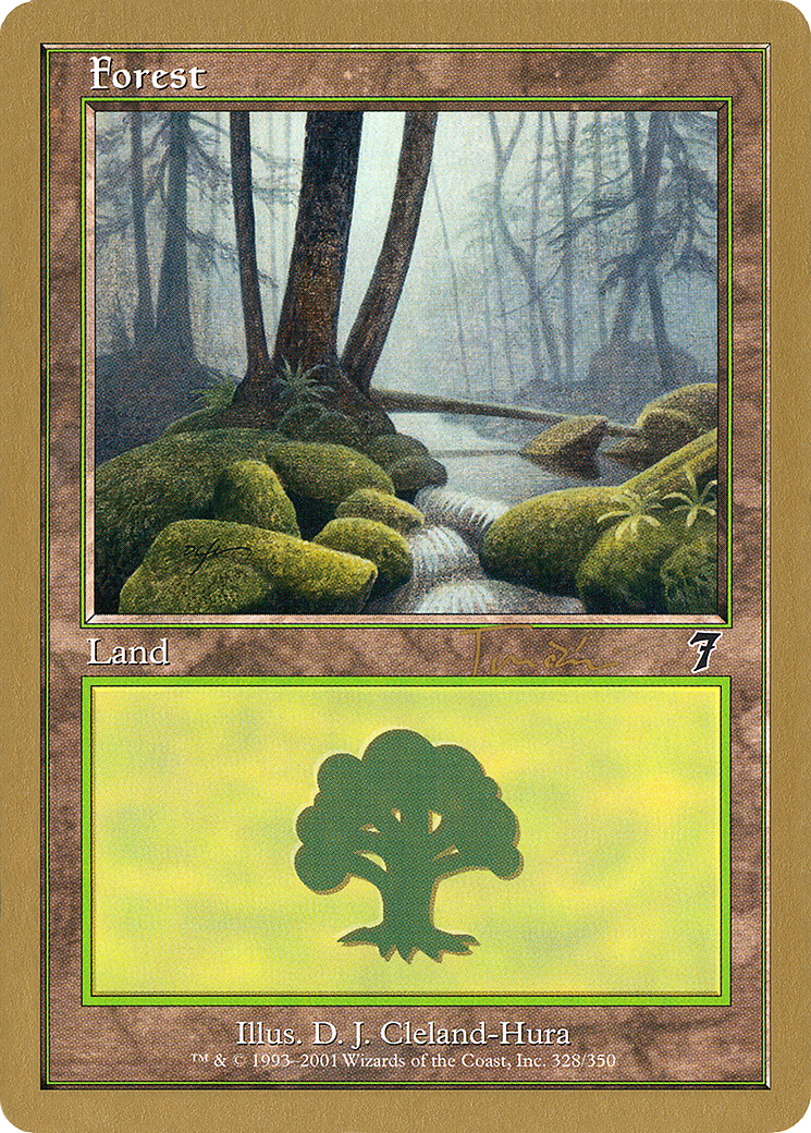 Forest (Retro) (jt328) - World Championship Decks 2001