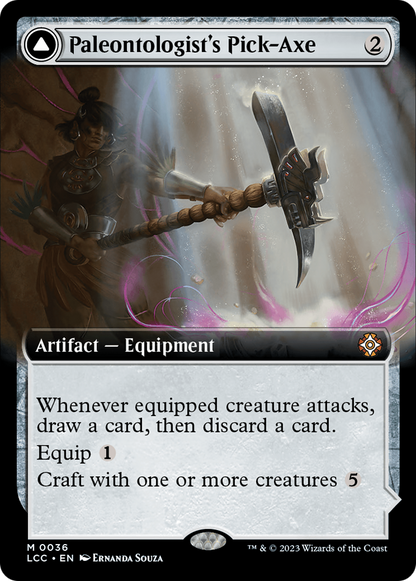 Paleontologist's Pick-Axe (Extended Art) (036) - The Lost Caverns of Ixalan Commander