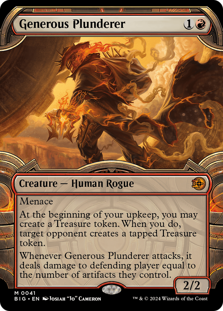 Generous Plunderer (Showcase) (041) Foil - The Big Score