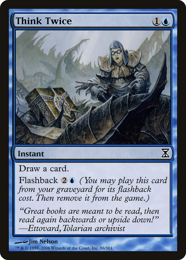 Think Twice (086) Foil - Time Spiral