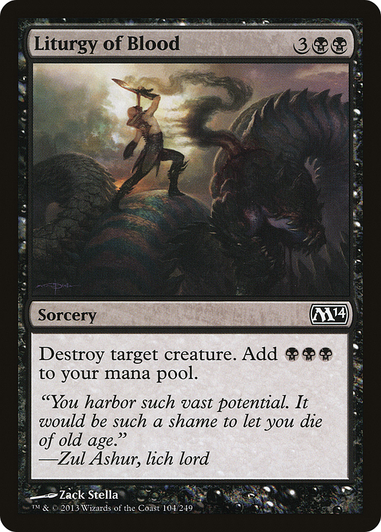 Liturgy of Blood (104) Foil - Magic 2014
