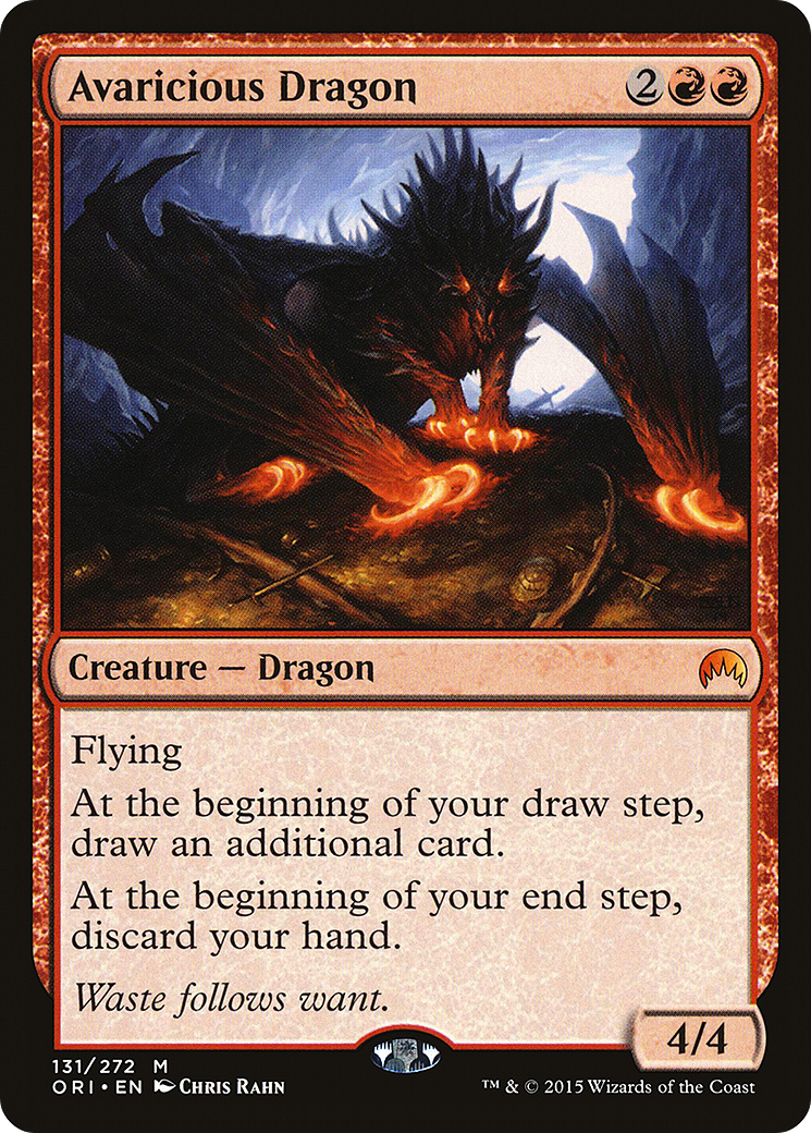 Avaricious Dragon (131) Foil - Magic Origins