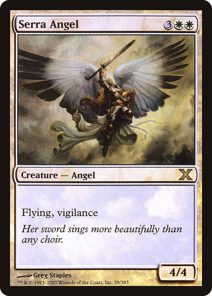 Serra Angel (39) Foil - Tenth Edition