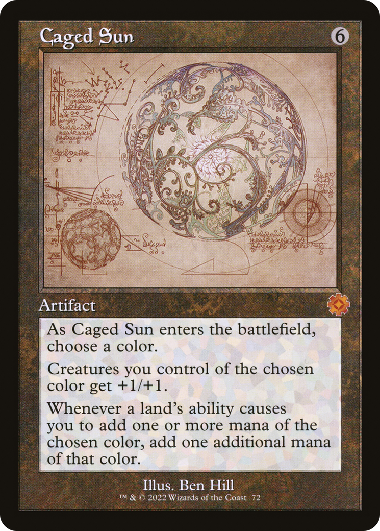 Caged Sun (Retro Schematic) [The Brothers' War Retro Artifacts] Foil