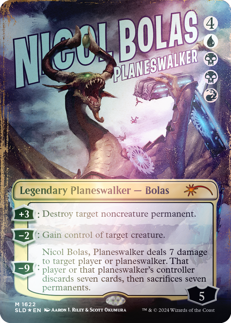 Nicol Bolas, Planeswalker (Rainbow Foil) (1622) Foil - Secret Lair Drop Series