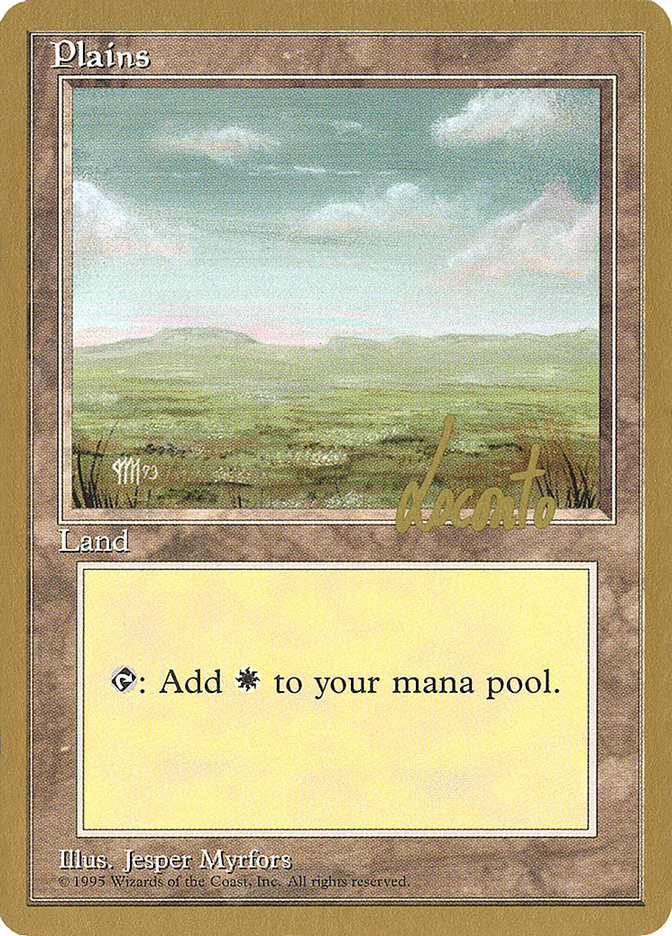 Plains (ml364) (Michael Loconto) [Pro Tour Collector Set] | Silver Goblin