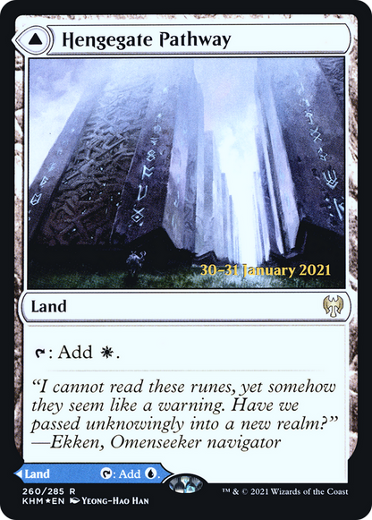 Hengegate Pathway // Mistgate Pathway (260s) Foil - Kaldheim Promos
