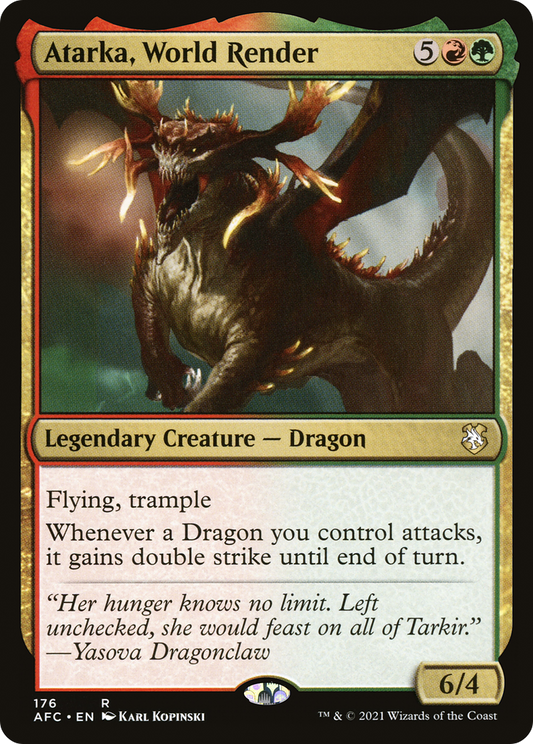 Atarka, World Render (176) - Forgotten Realms Commander