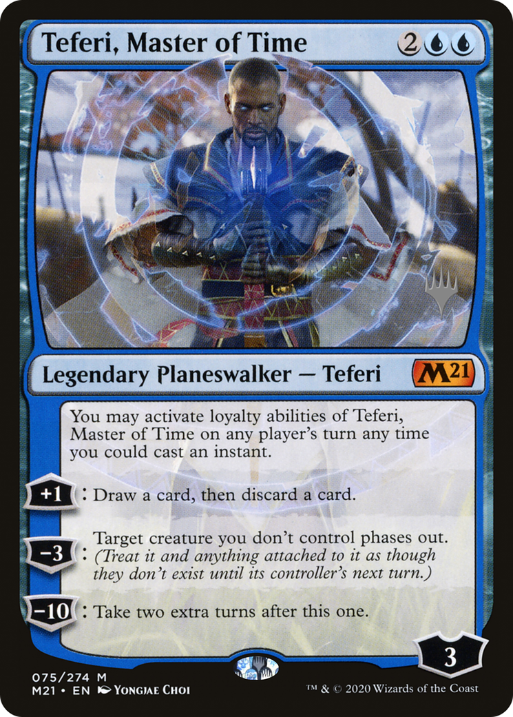 Teferi, Master of Time (075) Foil - Core Set 2021 Promos