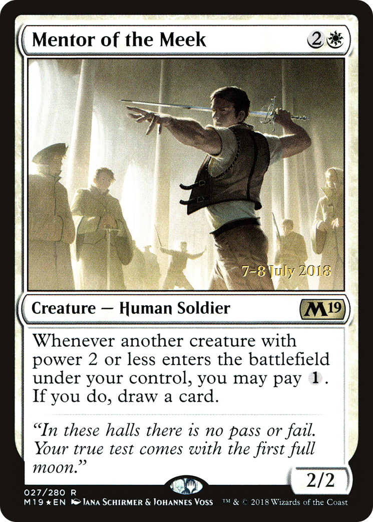 Mentor of the Meek (027) Foil - Core Set 2019 Promos
