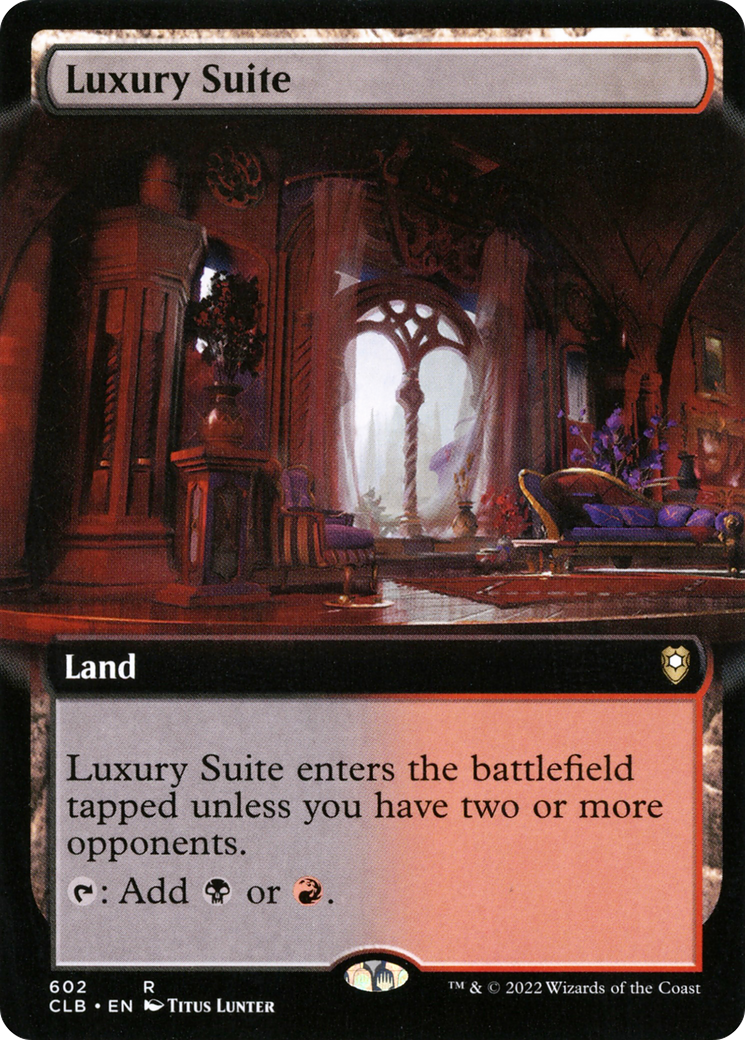 Luxury Suite (Extended Art) [Commander Legends: Battle for Baldur's Gate] Foil