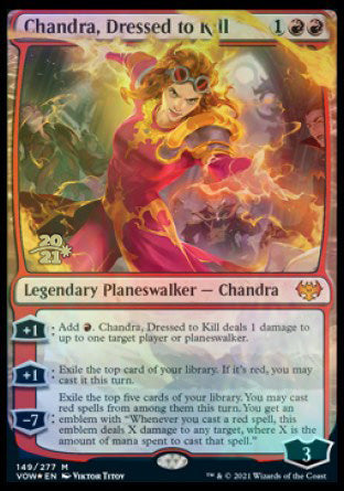 Chandra, Dressed to Kill [Innistrad: Crimson Vow Prerelease Promos] | Silver Goblin