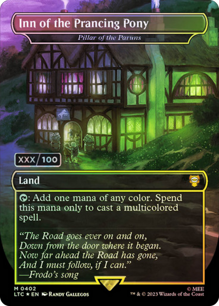 Inn of the Prancing Pony – Pillar of the Paruns (Serial Numbered) (402) Foil - Tales of Middle-earth Commander