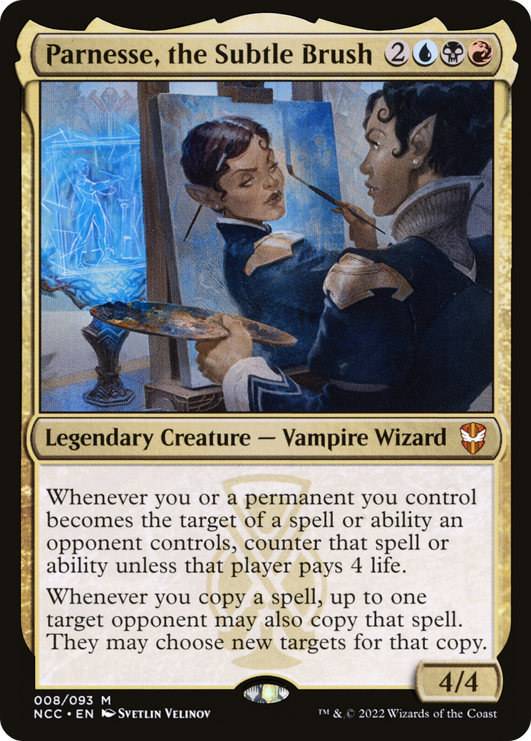 Parnesse, the Subtle Brush (008) Foil - New Capenna Commander