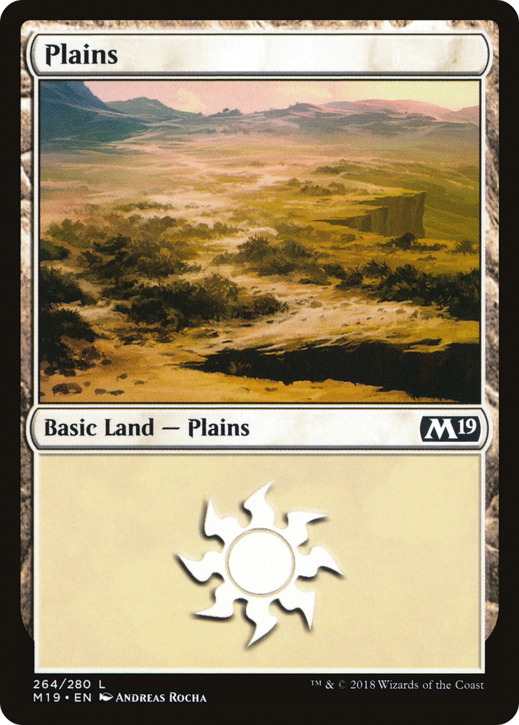 Plains (264) Foil - Core Set 2019