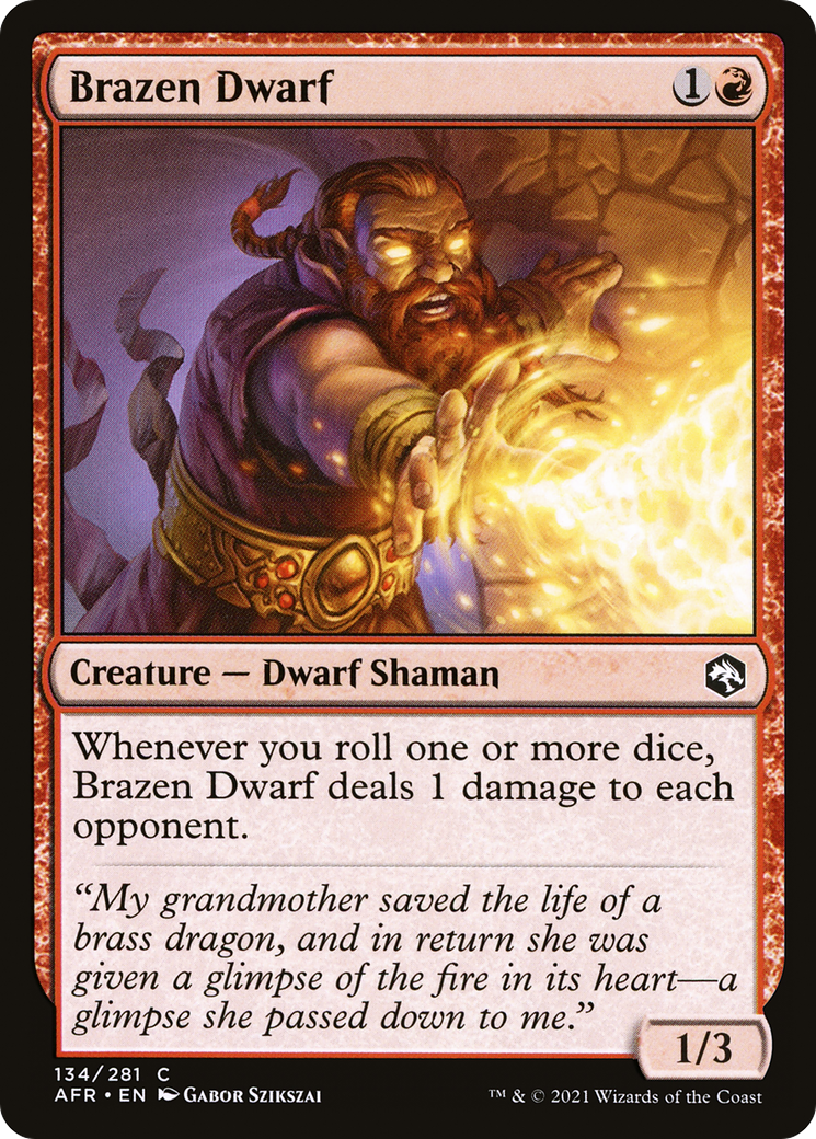 Brazen Dwarf [Dungeons & Dragons: Adventures in the Forgotten Realms] | Silver Goblin