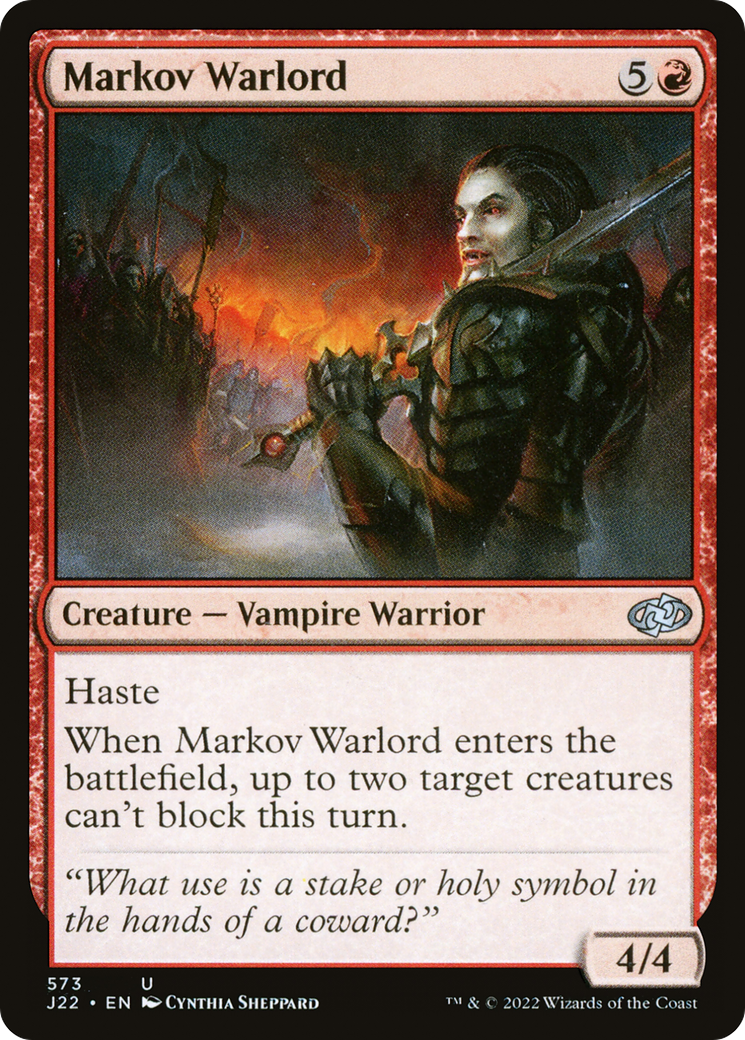 Markov Warlord [Jumpstart 2022] | Silver Goblin