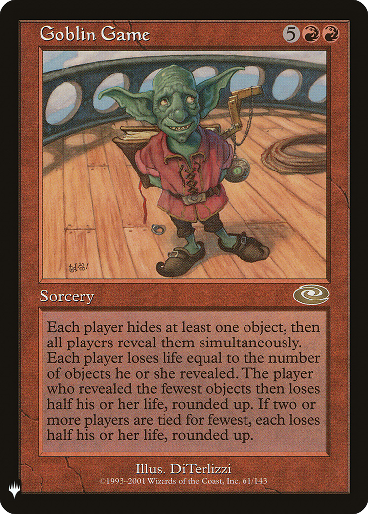 Goblin Game (Retro) (PLS-61) - The List