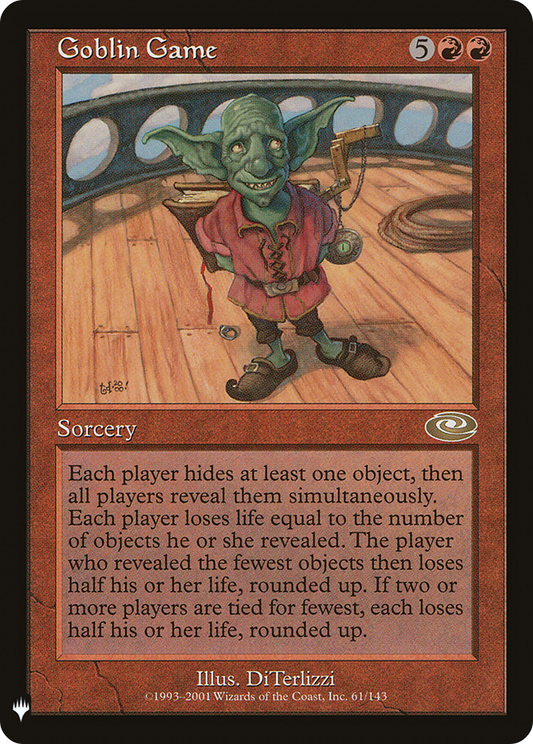 Goblin Game (Retro) (PLS-61) - The List