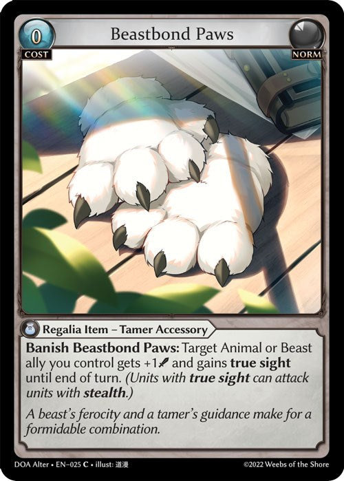 Beastbond Paws (025) [Dawn of Ashes: Alter Edition] Foil