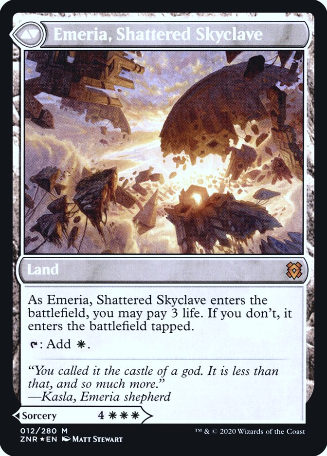 Emeria's Call // Emeria, Shattered Skyclave (12s) Foil - Zendikar Rising Promos