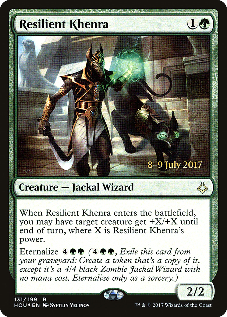 Resilient Khenra [Hour of Devastation Prerelease Promos] | Silver Goblin