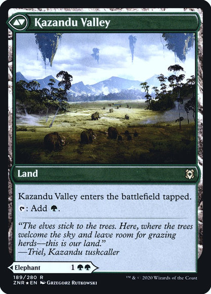Kazandu Mammoth (189) Foil - Zendikar Rising Promos