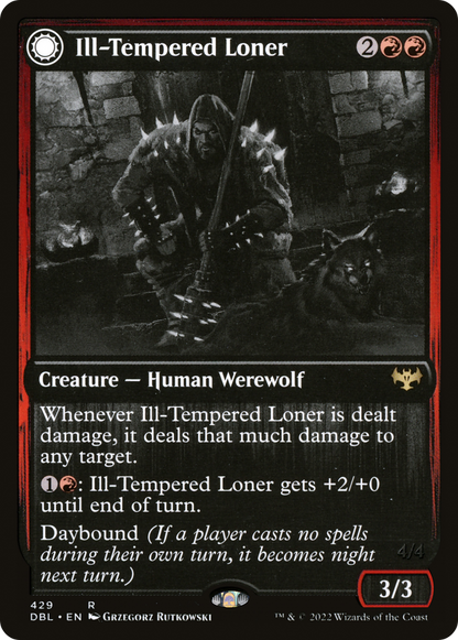 Ill-Tempered Loner // Howlpack Avenger (429) - Innistrad: Double Feature