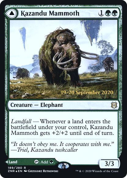 Kazandu Mammoth (189) Foil - Zendikar Rising Promos