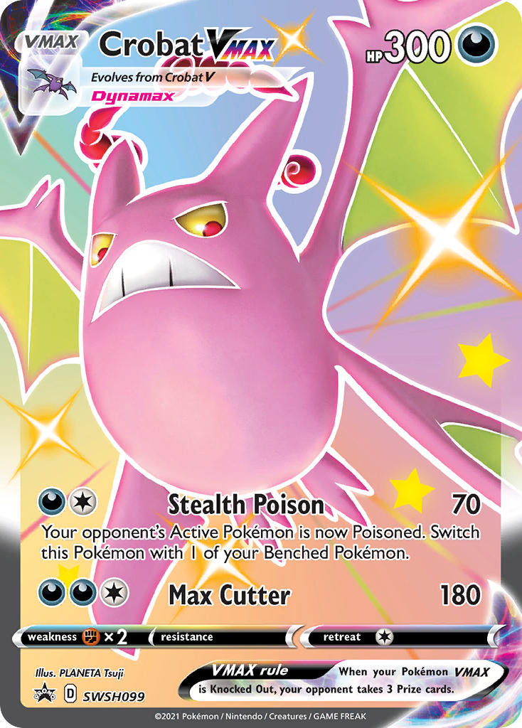 Crobat VMAX (SWSH099) (Jumbo Card) [Sword & Shield: Black Star Promos] | Silver Goblin