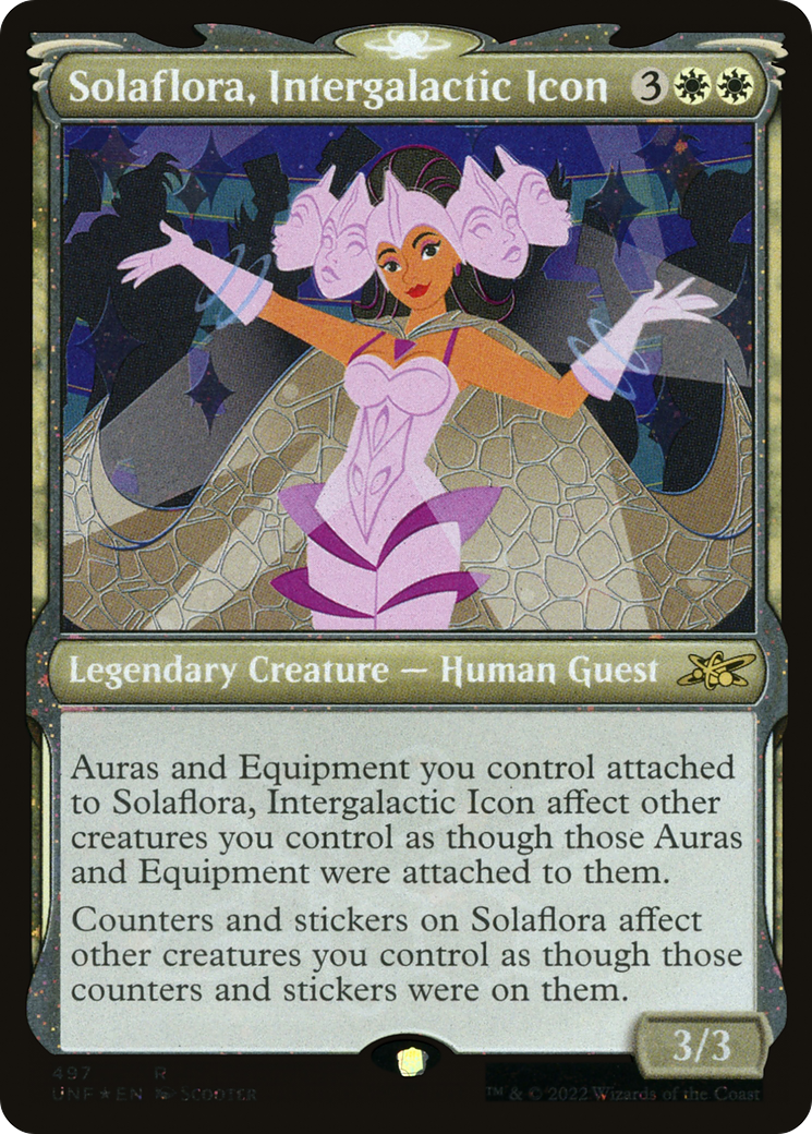 Solaflora, Intergalactic Icon (Showcase) (Galaxy Foil) (Showcase) (497) Foil - Unfinity