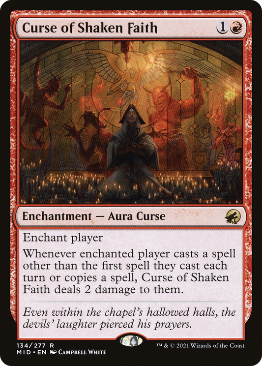 Curse of Shaken Faith (134) - Innistrad: Midnight Hunt