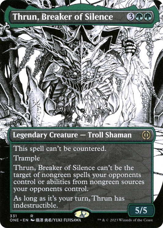 Thrun, Breaker of Silence (Borderless) (Showcase) (331) - Phyrexia: All Will Be One