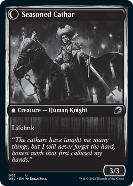 Ambitious Farmhand // Seasoned Cathar (002) - Innistrad: Double Feature