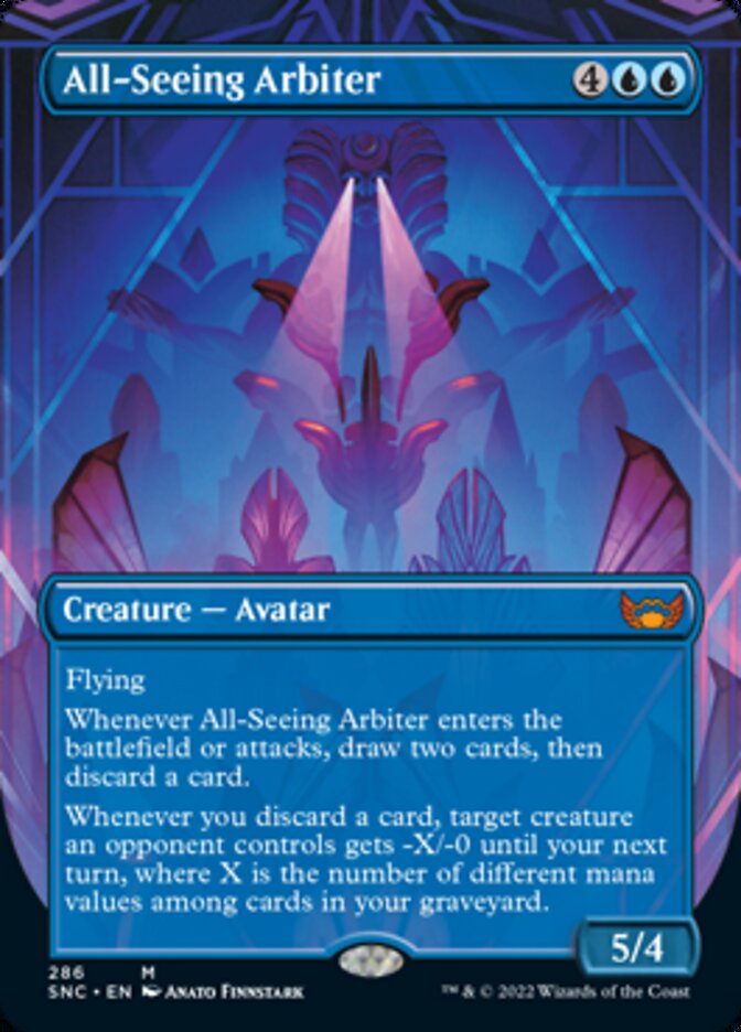 All-Seeing Arbiter (Borderless Alternate Art) [Streets of New Capenna] | Silver Goblin