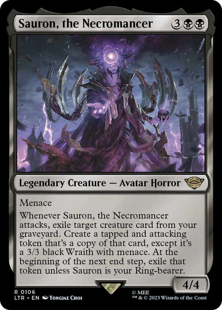 Sauron, the Necromancer (106) Foil - The Lord of the Rings: Tales of Middle-earth