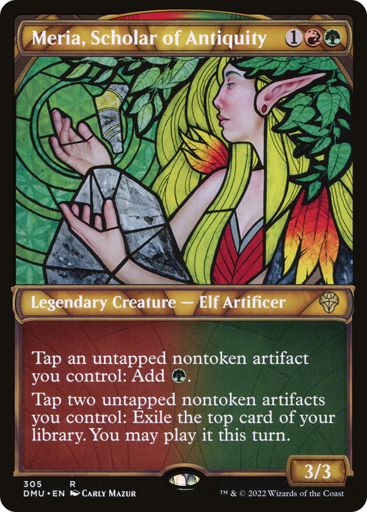Meria, Scholar of Antiquity (Showcase) [Dominaria United] Foil