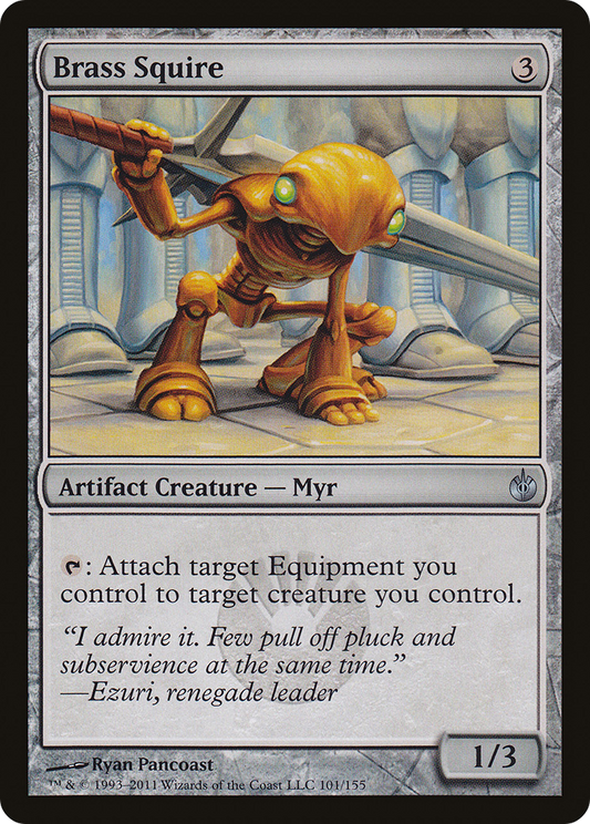 Brass Squire (101) Foil - Mirrodin Besieged