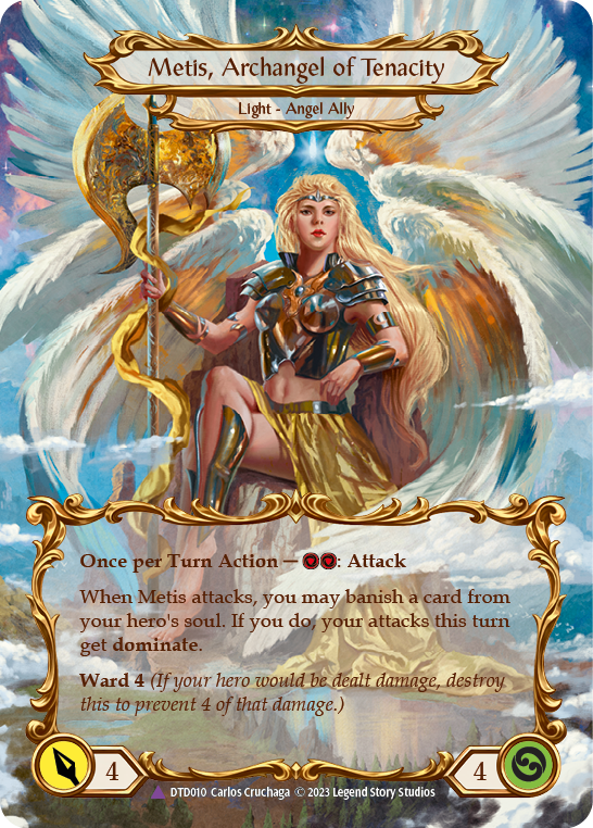 Figment of Tenacity // Metis, Archangel of Tenacity (Marvel) (DTD010) Cold Foil - Dusk till Dawn