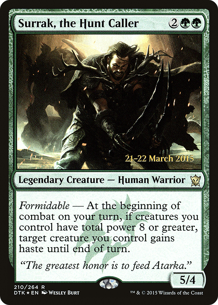 Surrak, the Hunt Caller (210s) Foil - Dragons of Tarkir Promos