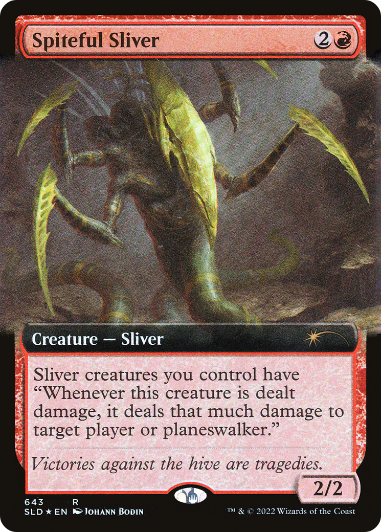 Spiteful Sliver (Extended Art) (643) Foil - Secret Lair Drop