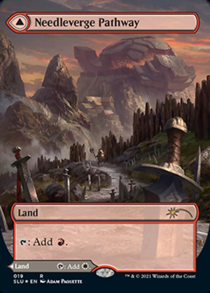 Needleverge Pathway (Borderless) (019) Foil - Secret Lair: Ultimate Edition