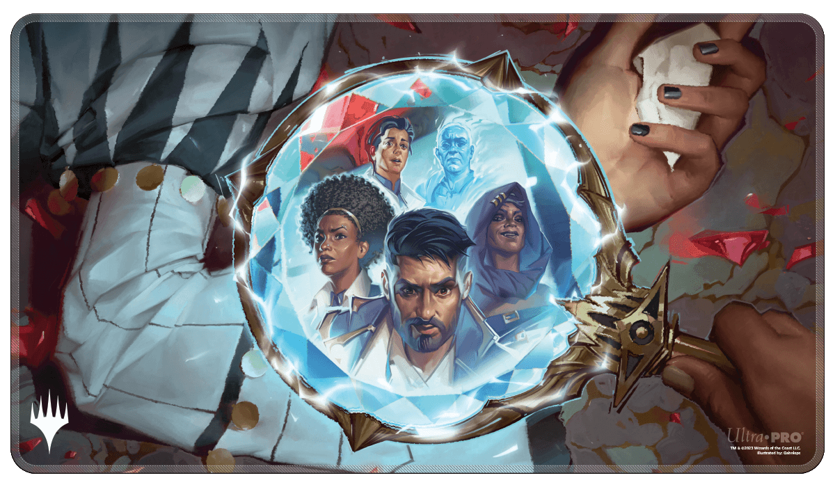 Murders at Karlov Manor Playmat Holofoil Key Art | Silver Goblin