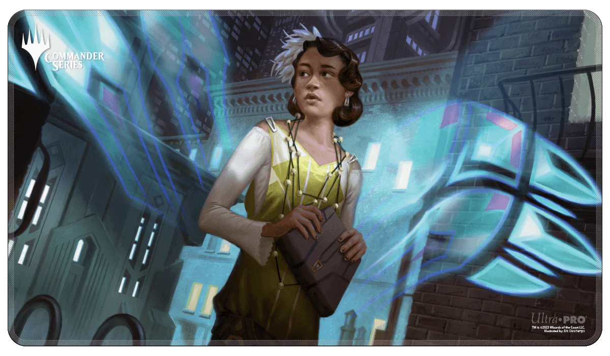 Commander Series Playmat Stitched Giada, Font of Hope-Silver Goblin