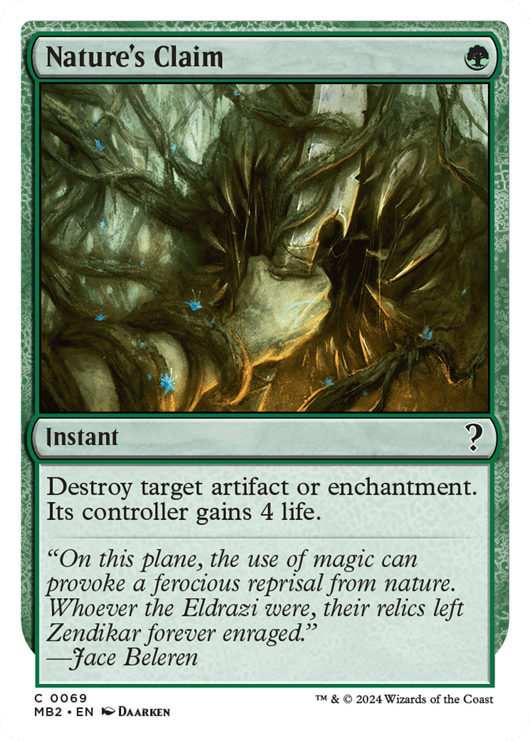 Nature's Claim (White Border) (069) - Mystery Booster 2
