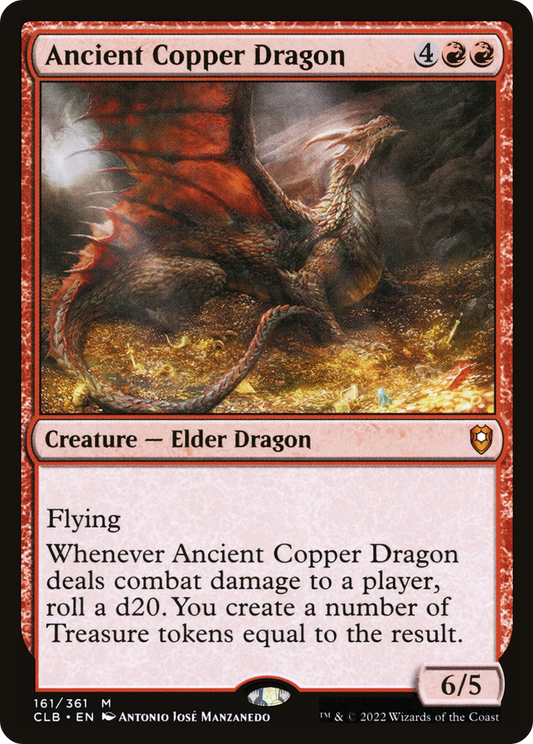 Ancient Copper Dragon (161) Foil - Commander Legends: Battle for Baldur's Gate