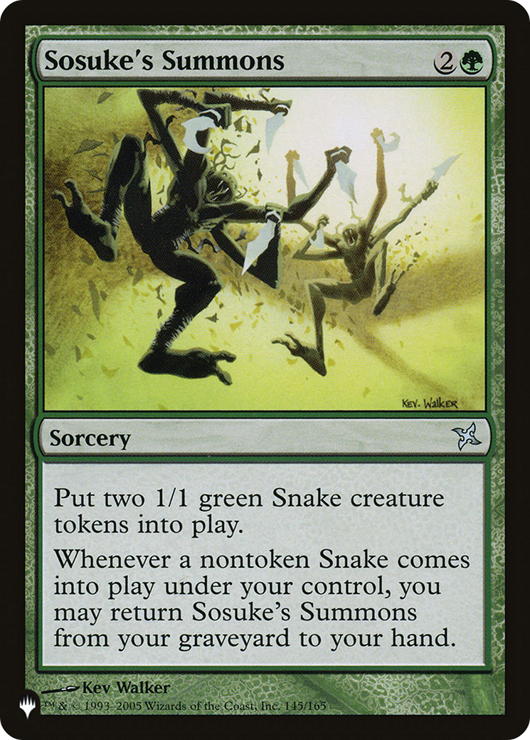 Sosuke's Summons (BOK-145) - The List