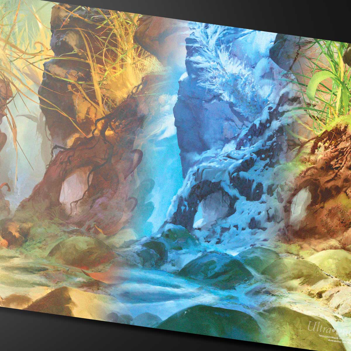 Bloomburrow Playmat Season Lands: Swamp | Silver Goblin